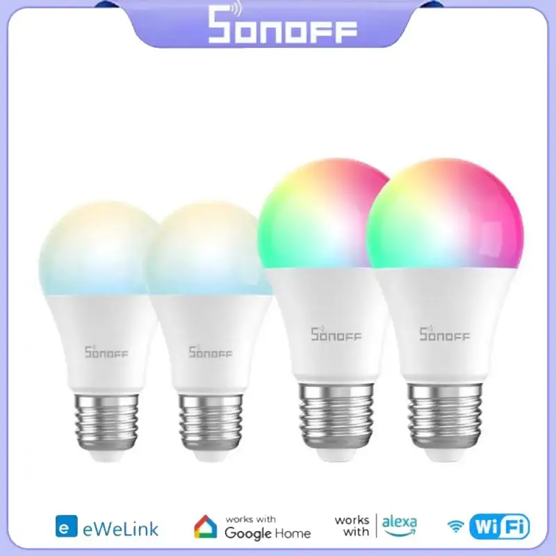 

Умная лампа с регулируемой яркостью SONOFF B02/B05-BL WiFi, умная лампа E26 E27 для умного дома, дистанционное управление через приложение через Ewelink Alexa Google Home