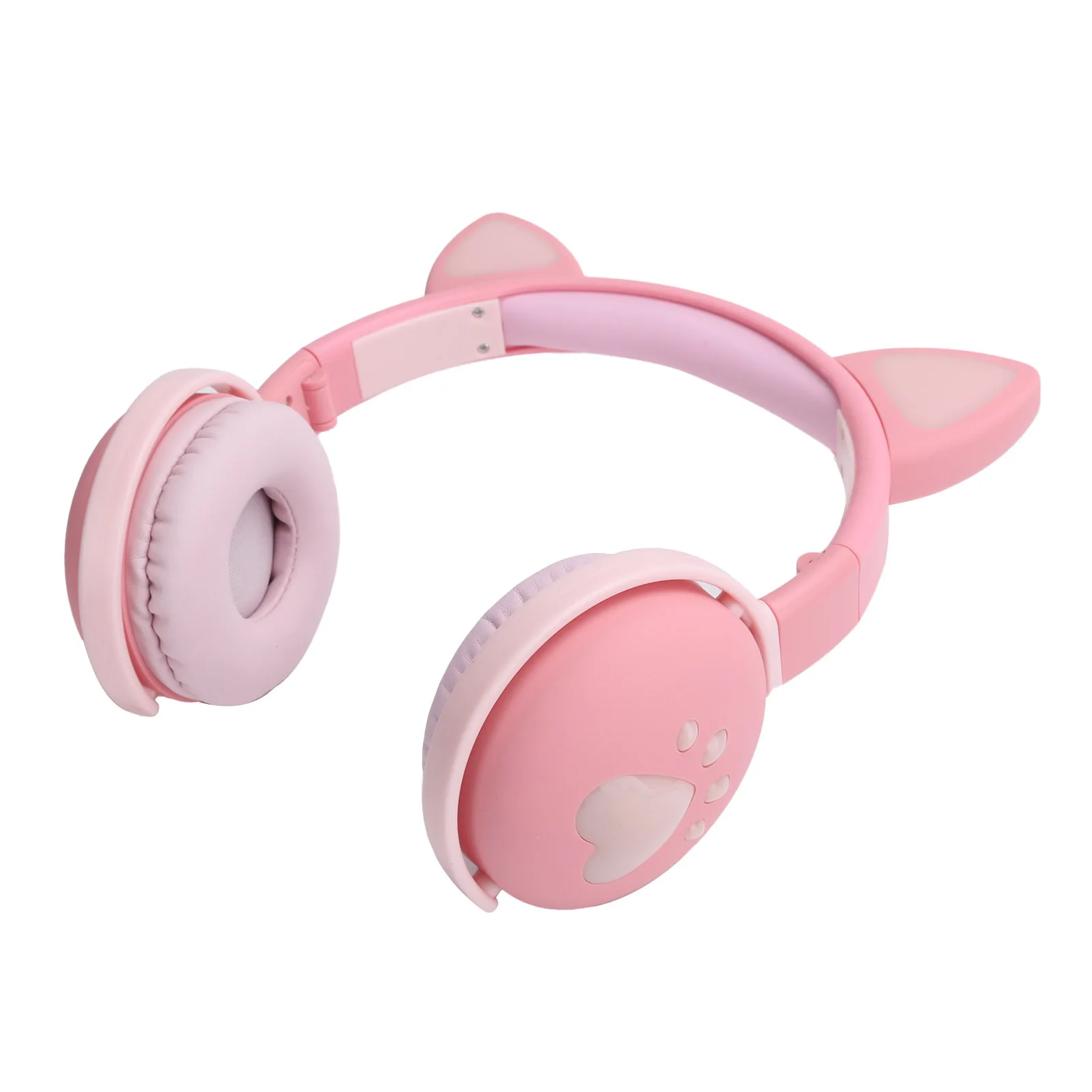 Симпатичные кошачьи уши светящиеся беспроводные наушники Bluetooth HIFI спортивная