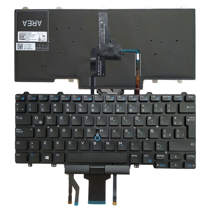 

Latin LA Backlit New Laptop Keyboard for Dell Latitude E7250 E5250 E5470 E7470 E7450 LA Layout Backlit Pointing Stick