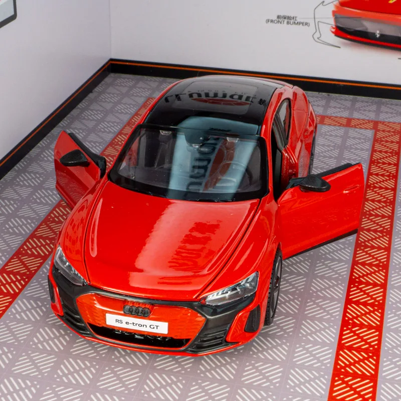 Фото Модель автомобиля Maisto 1:25, имитирующая Audi RS e-tron GT 2022 года, из сплава, с открывающимися дверями, богатой детализацией и тонкой отделкой. №3