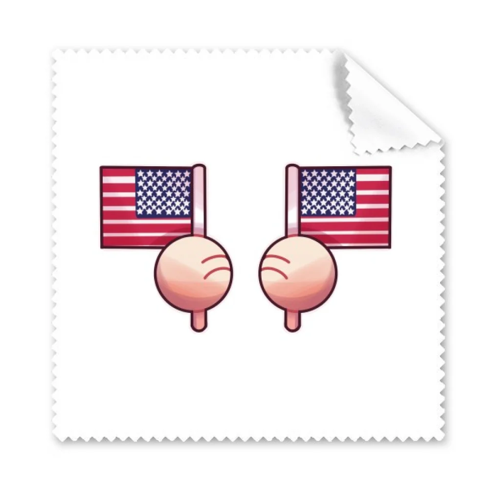 

USA Flag North America Cleaning Cloth Phone Screen Glasses Cleaner 5pcs