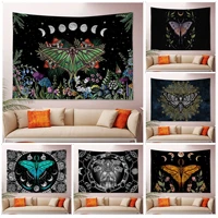 aesthetic butterfly trippy colorful tapestry wall hanging hippie wall hanging bohemian wall tapestries mandala decor blanket