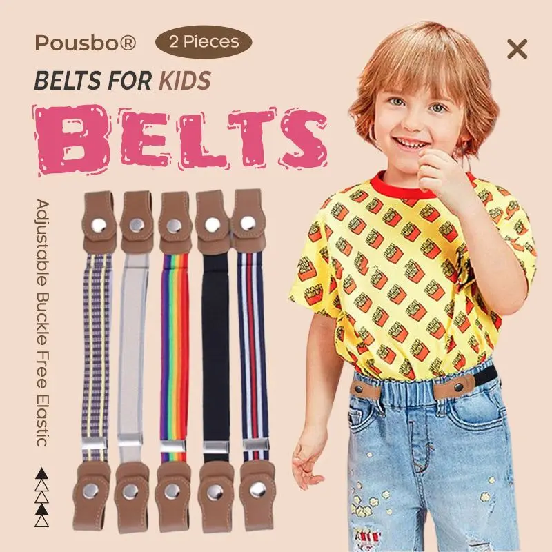 

2022 New belts for Child Buckle-Free Elastic Belt No Buckle Stretch Belt for Kids Toddlers Adjustable Boys and Girls Belts