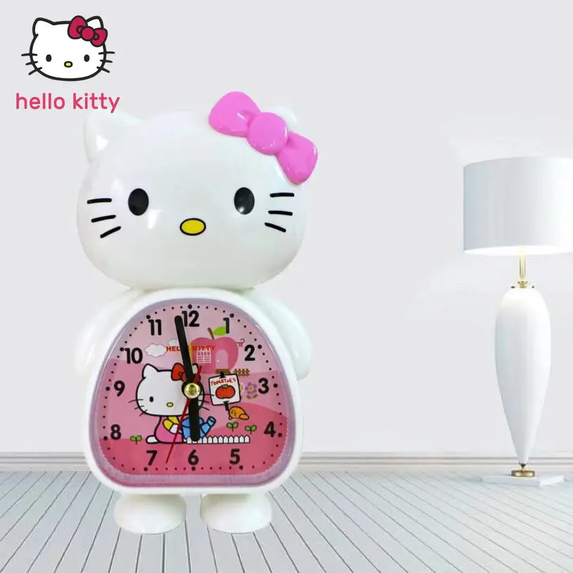 Мультяшный будильник hello kitty супер громкий для студенческого общежития детский