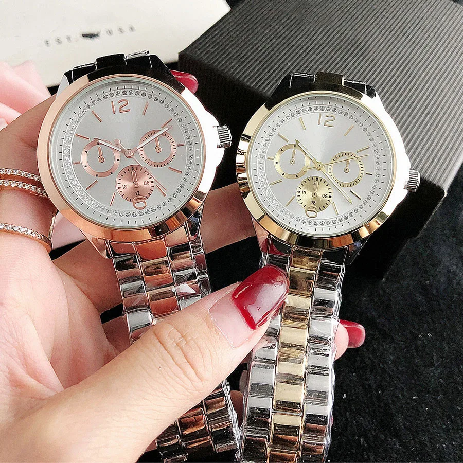 Brand Wrist Watches Women Girl Ladies Style Quartz Casual Steel Metal Band Clock fo16