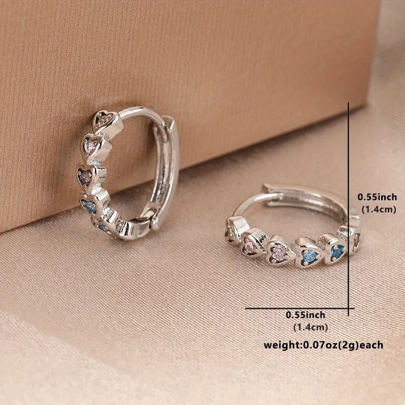 1 пара простых милых любовных серег для женщин рождественский праздничный