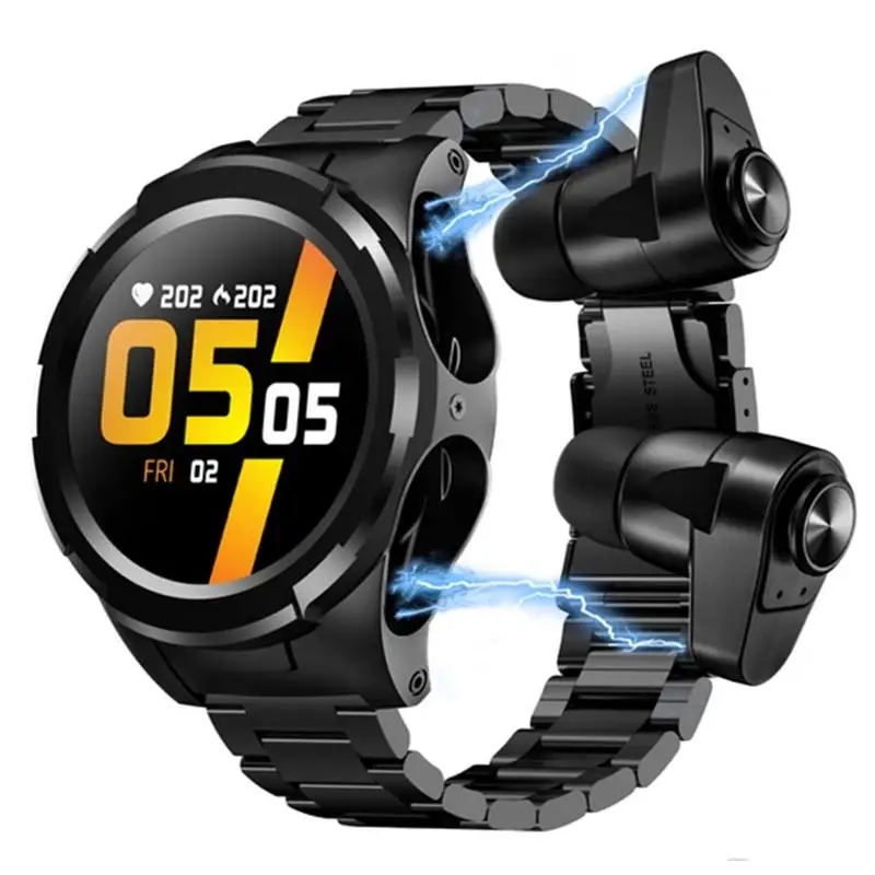 

JM06 Smart Watch Bluetooth Headset Sports Two In One Pedometer Heart rate Blood Pressure Blood Oxygen Multifunctional Bracelet