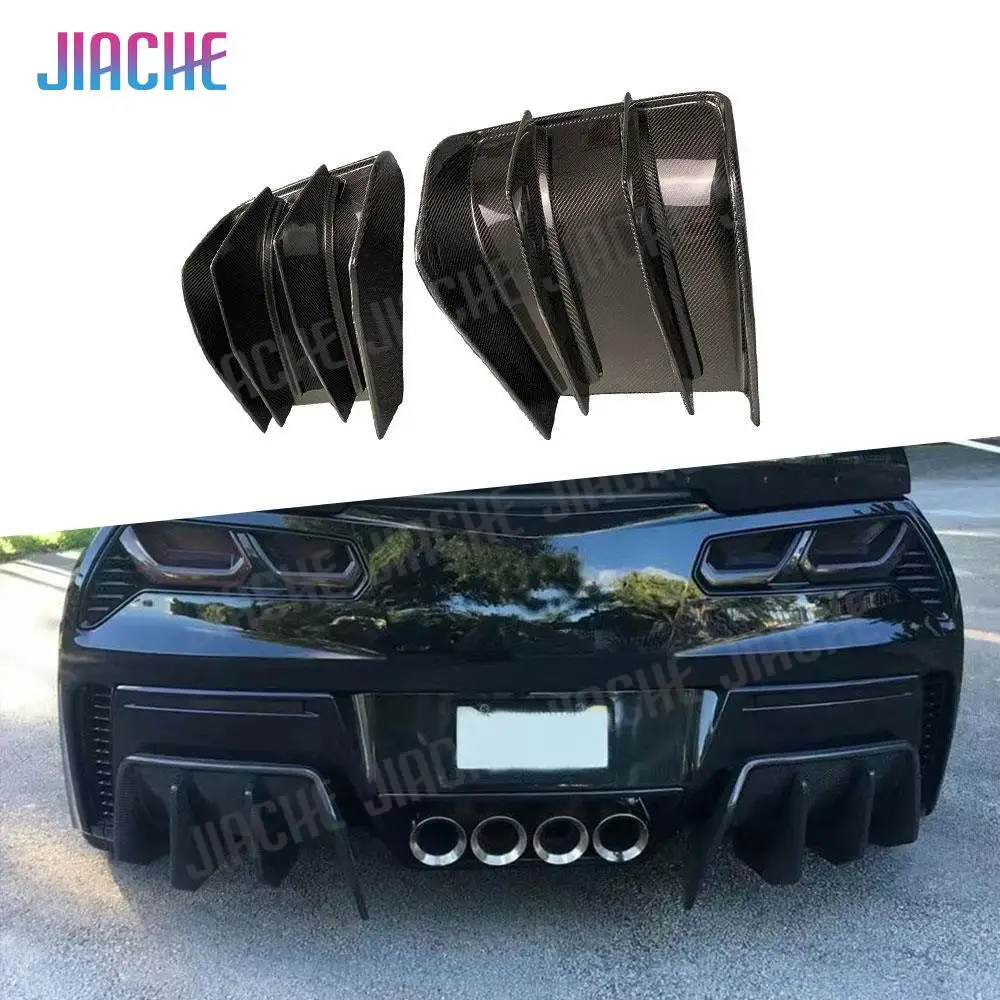 Задний диффузор из углеродного волокна нижний бампер разветвитель для Chevrolet Corvette