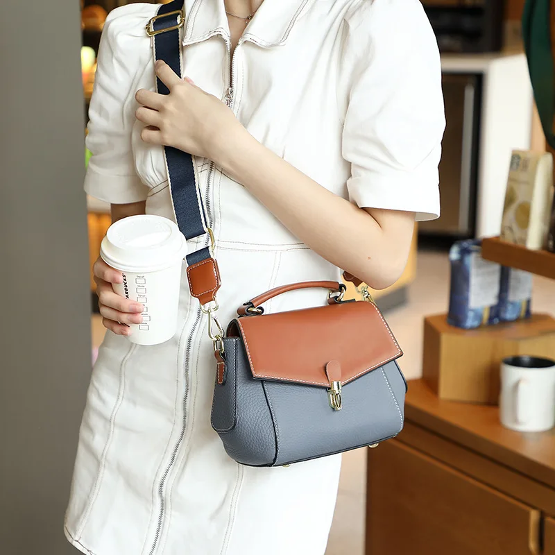 

Новинка, модная дамская сумка-мессенджер на шести кожаных ремешках с двумя ремешками, летняя универсальная модная сумка для отдыха