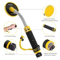 750 underwater metal detector pi waterproof probe pulse sensing technology detector with needle vibration and lcd detection