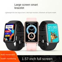 new c10 bluetooth sports band 1 57 inch large screen exercise meter health check band phone smartwatch fitness tracker