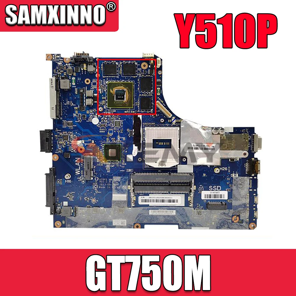 

90002924 Mainboard For Lenovo Ideapad Y510P Laptop Motherboard VIQY1 NM-A032 With N14P-GT-A2 DDR3 HM86 (HR) 100% Test Working