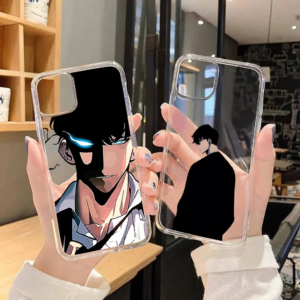 

solo leveling Anime Phone Case For Samsung Galaxy Note 4 8 9 10 20 S8 S9 S10 S10E S20 Plus UITRA Ultra transparent 3D cell cover