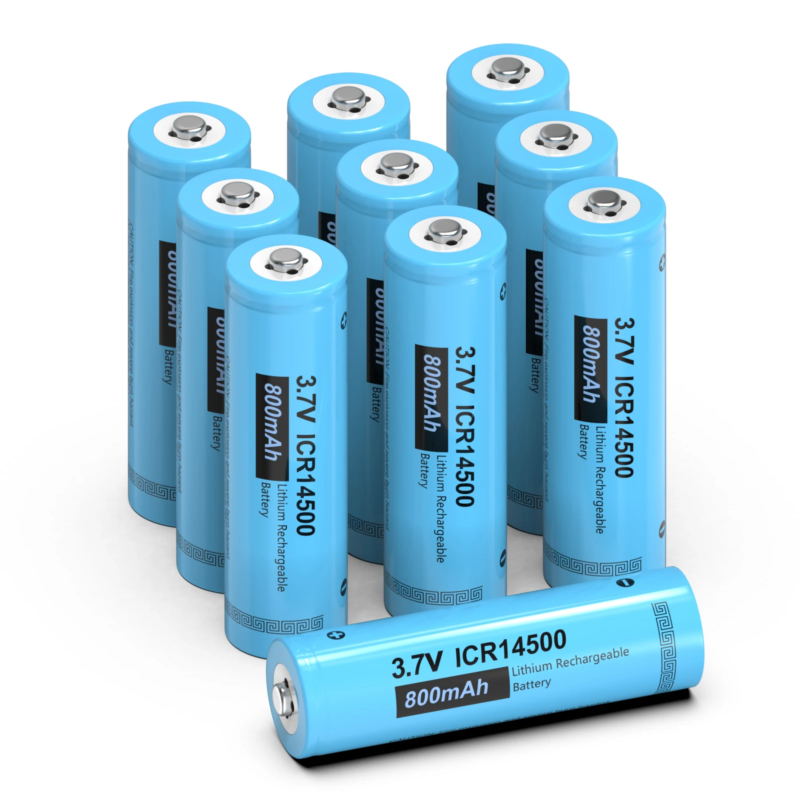 

1/2/3/4/8PC PKCELL ICR 14500 AA Battery 800mAh 3.7V Li-ion AA Rechargeable Batteries Lithium Cell for Flashlight Torch Mouse