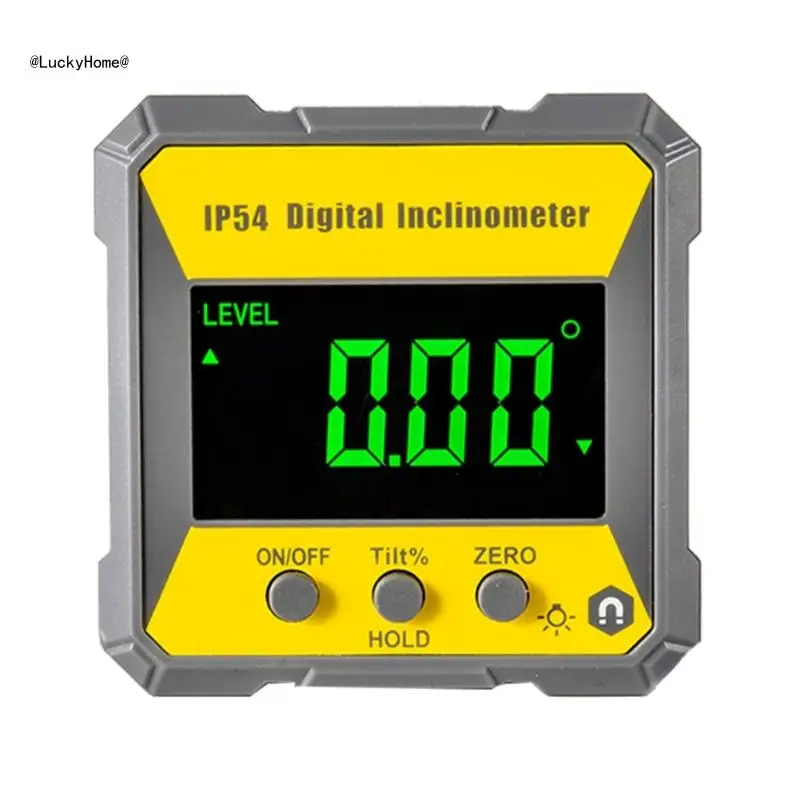 

Compact Digital Angles Ruler IP54 Protractor Inclinometer with Magnetic Base