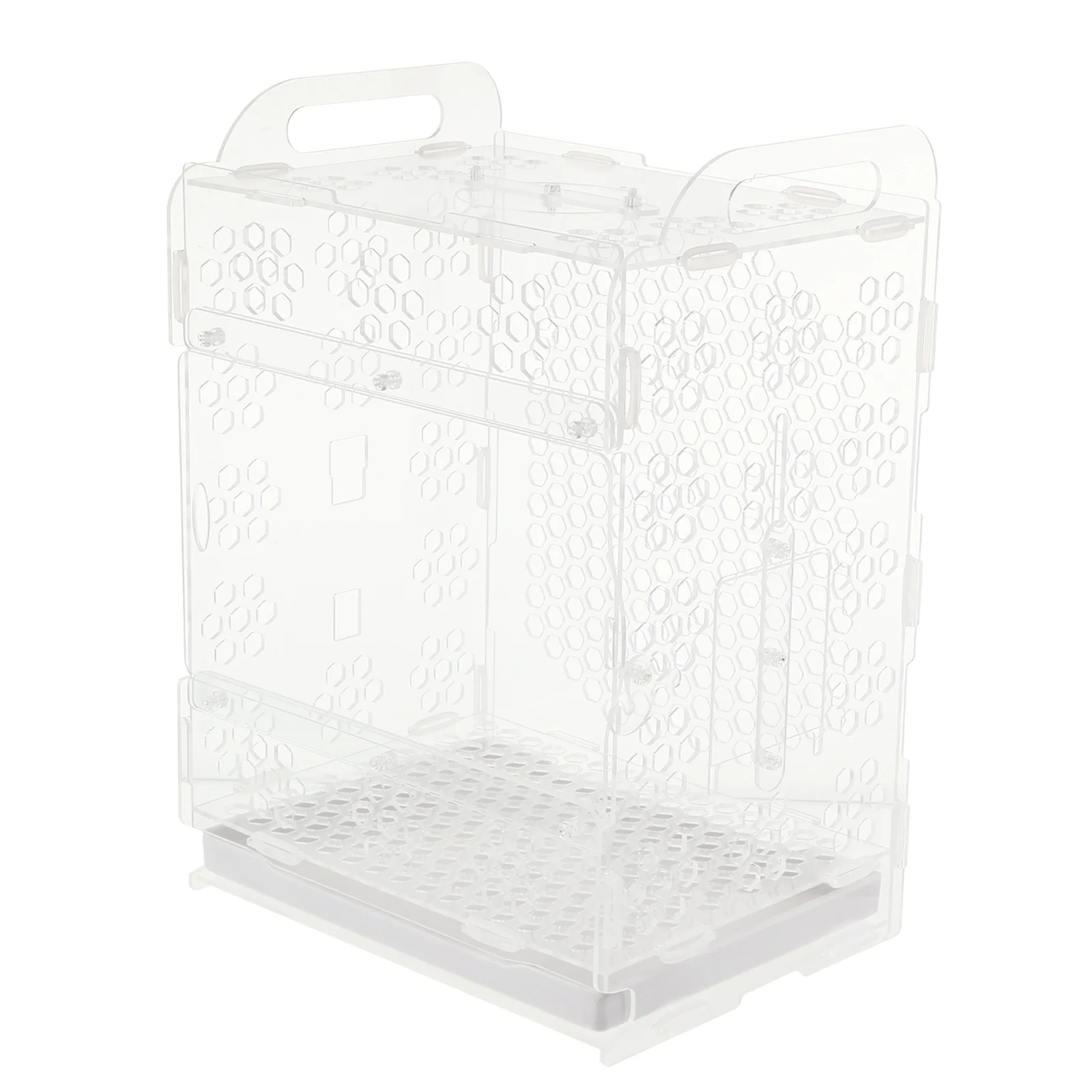 

Bird Cage House Parrot Feeding Hanging Birdcage Cockatoo Box Acrylicclear Transparent Travel Bathtub Accessory Simple Cages