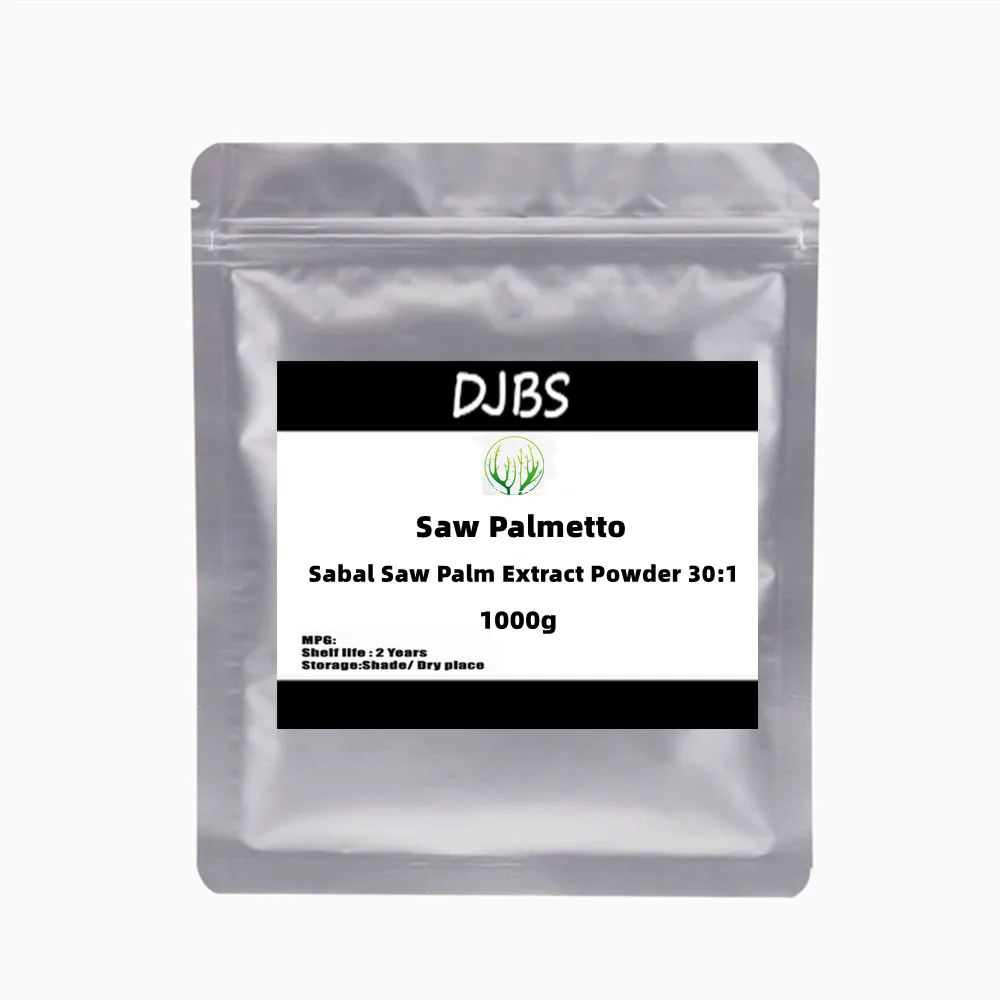 

50-1000g Saw Palmetto Extract 30:1 Powder,Saw palm,Sabal,Preventing hair loss contributes to prostate health,Free shipping