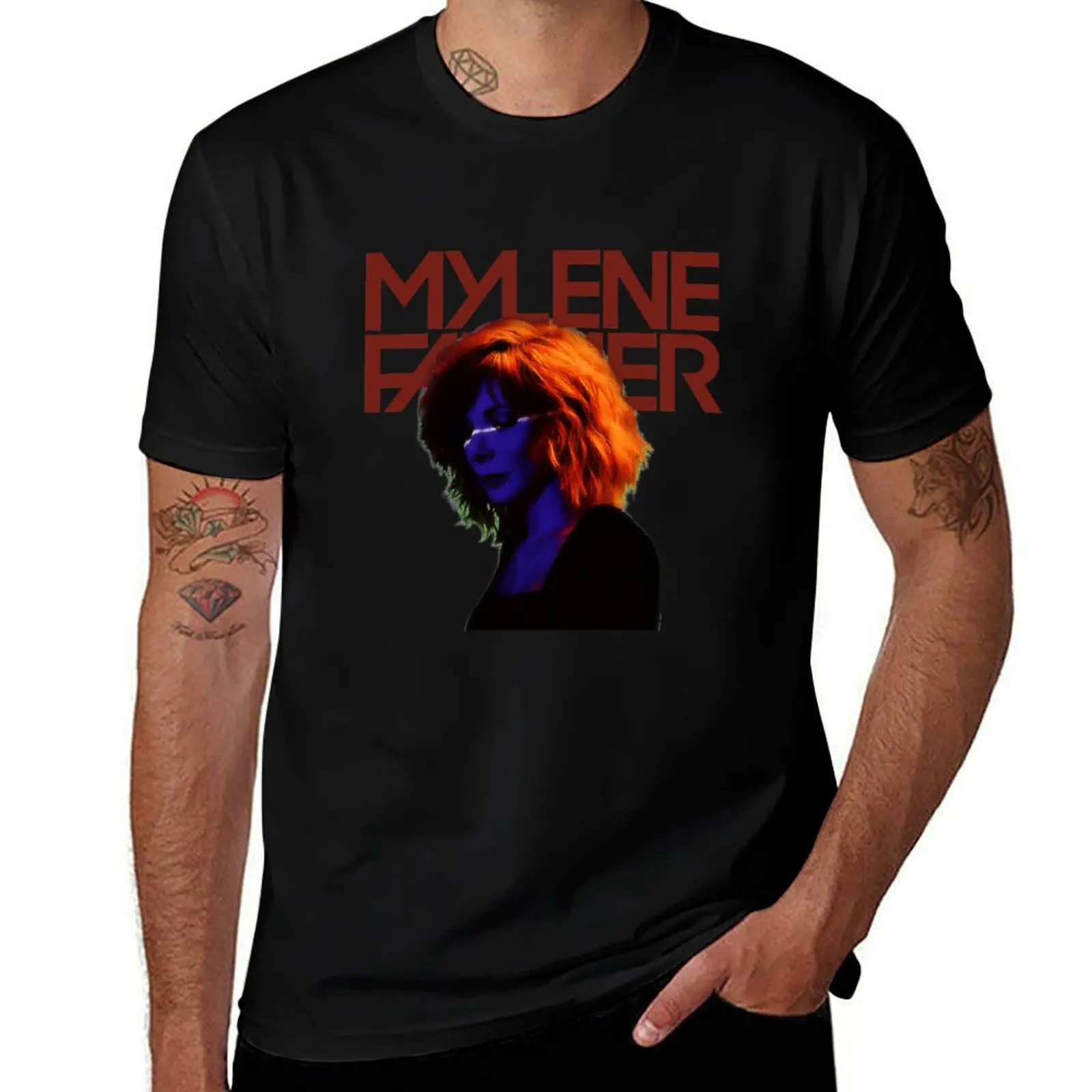 Фото Подарок на день рождения: футболка Mylene Farmer Boys для любителей музыки, свободного кроя, повседневная, с короткими рукавами №1