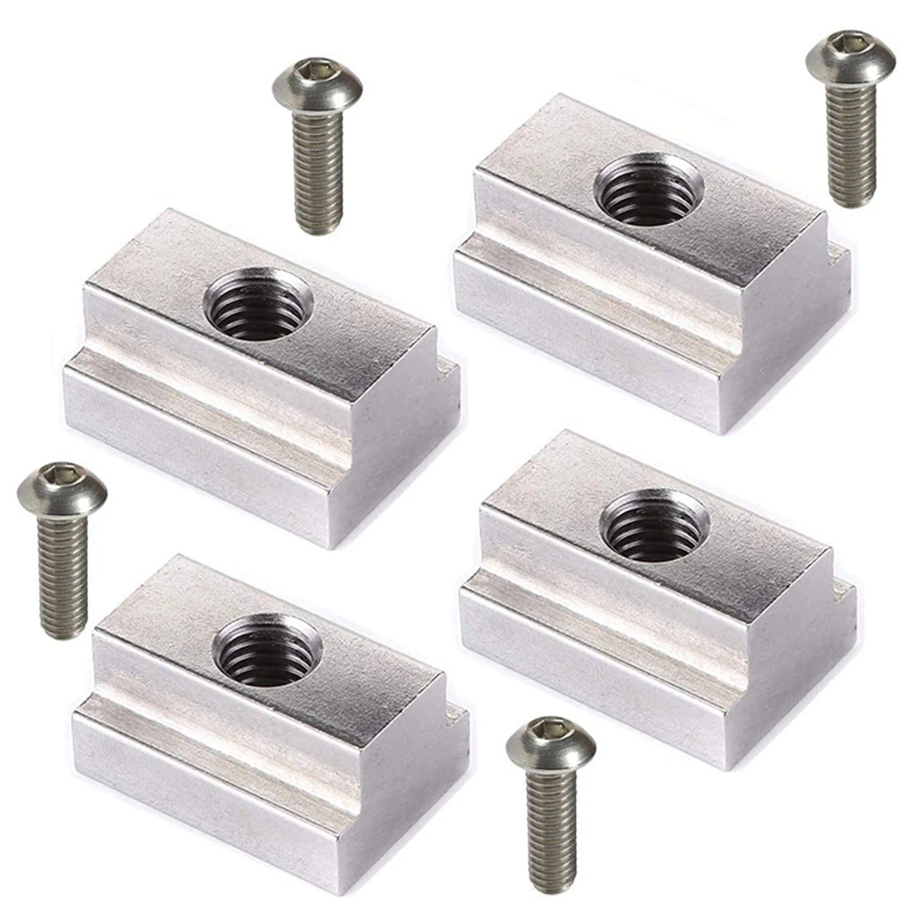 

T Slot Nuts with Screw 3/8 inch -16 for Toyota Tacoma Tundra- Bed Rails Slats Bed Rack Rail Accessories 4 PACK
