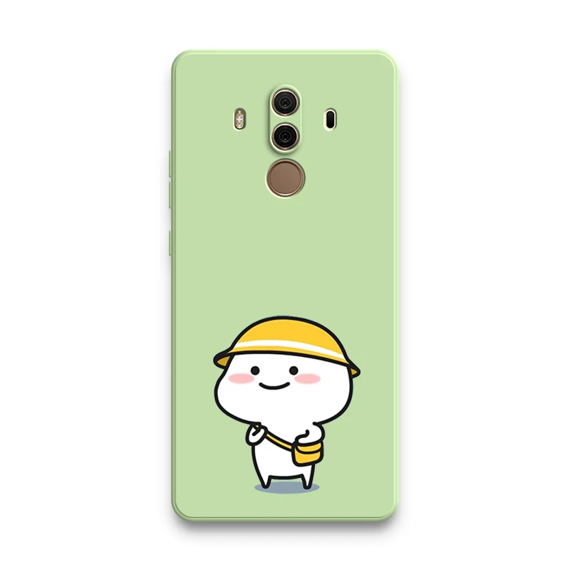 Чехлы с милыми мультяшными пузырьками для Huawei Mate 9 9Pro 10 Pro 10Pro 3D живопись 360 Защита