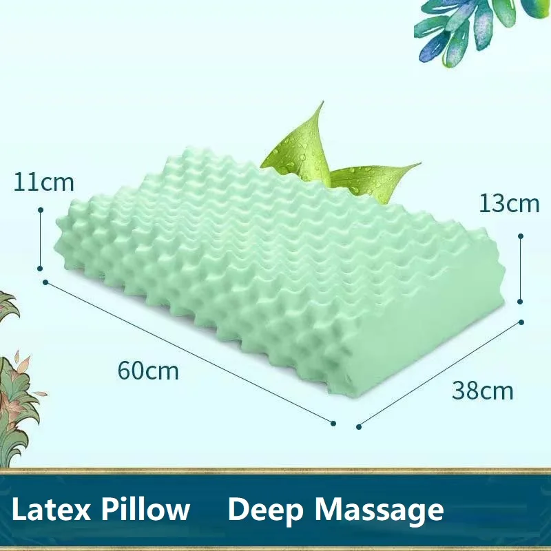 Натуральная латексная подушка Ортопедическая шейная Массажная для шеи Подушка
