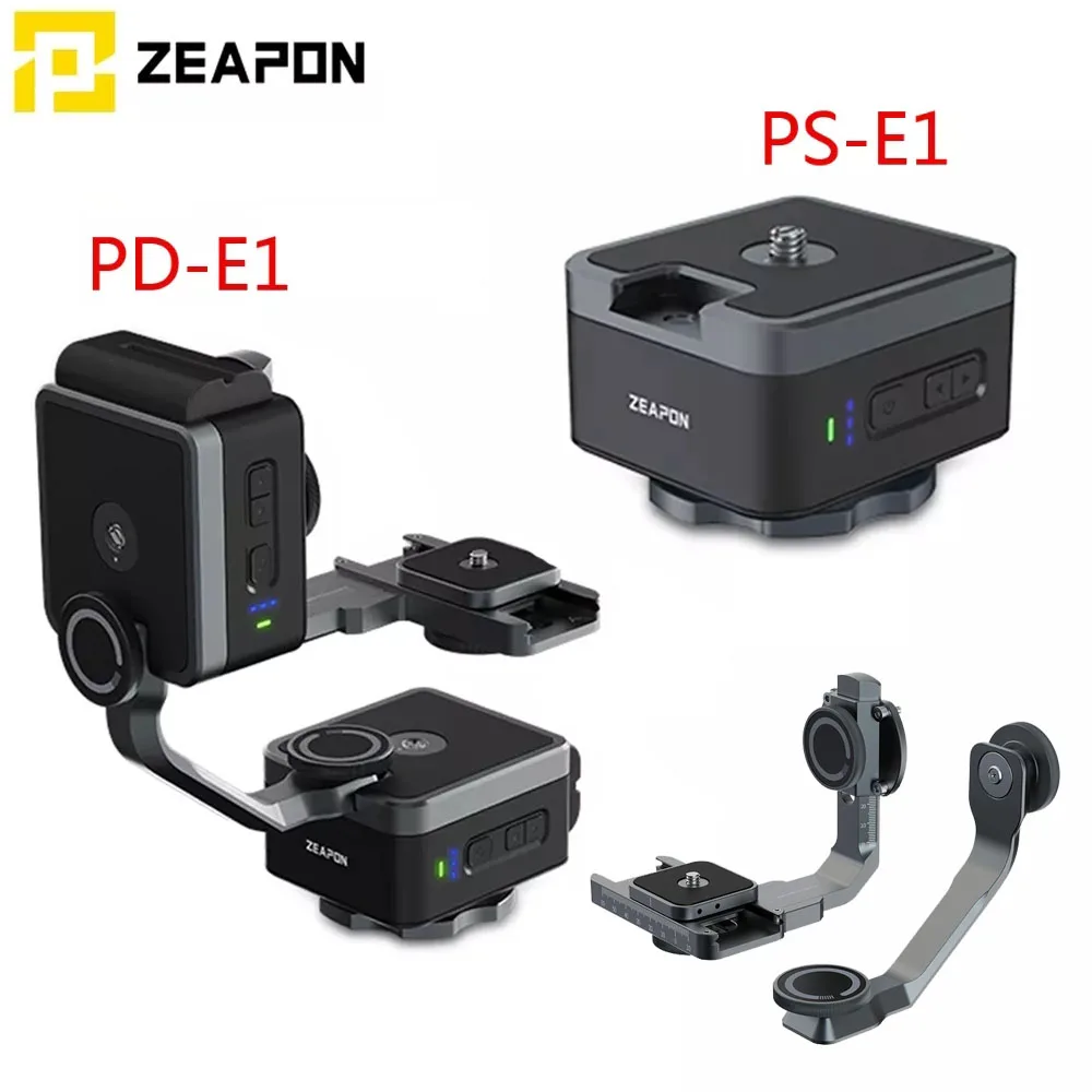 

ZEAPON PT Motorized PS-E1 PD-E1 PONS Pan Head Single Axis Double Axis 50kg Horizontal Load with Tilt Arm Kit fr Motorized Slider