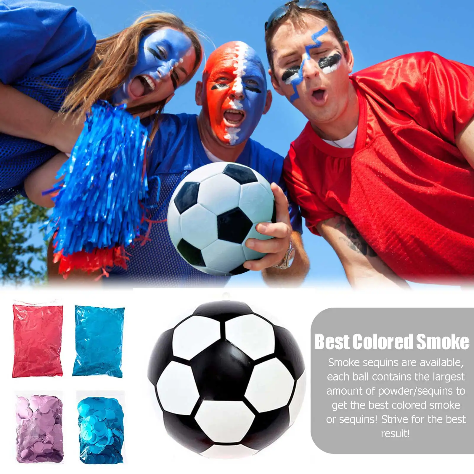 

Gender Reveal Soccer Ball Gender Tip Football Blue And Pink Powder Kit Gender Reveal Games For Boy Or Girl Gender Reveal