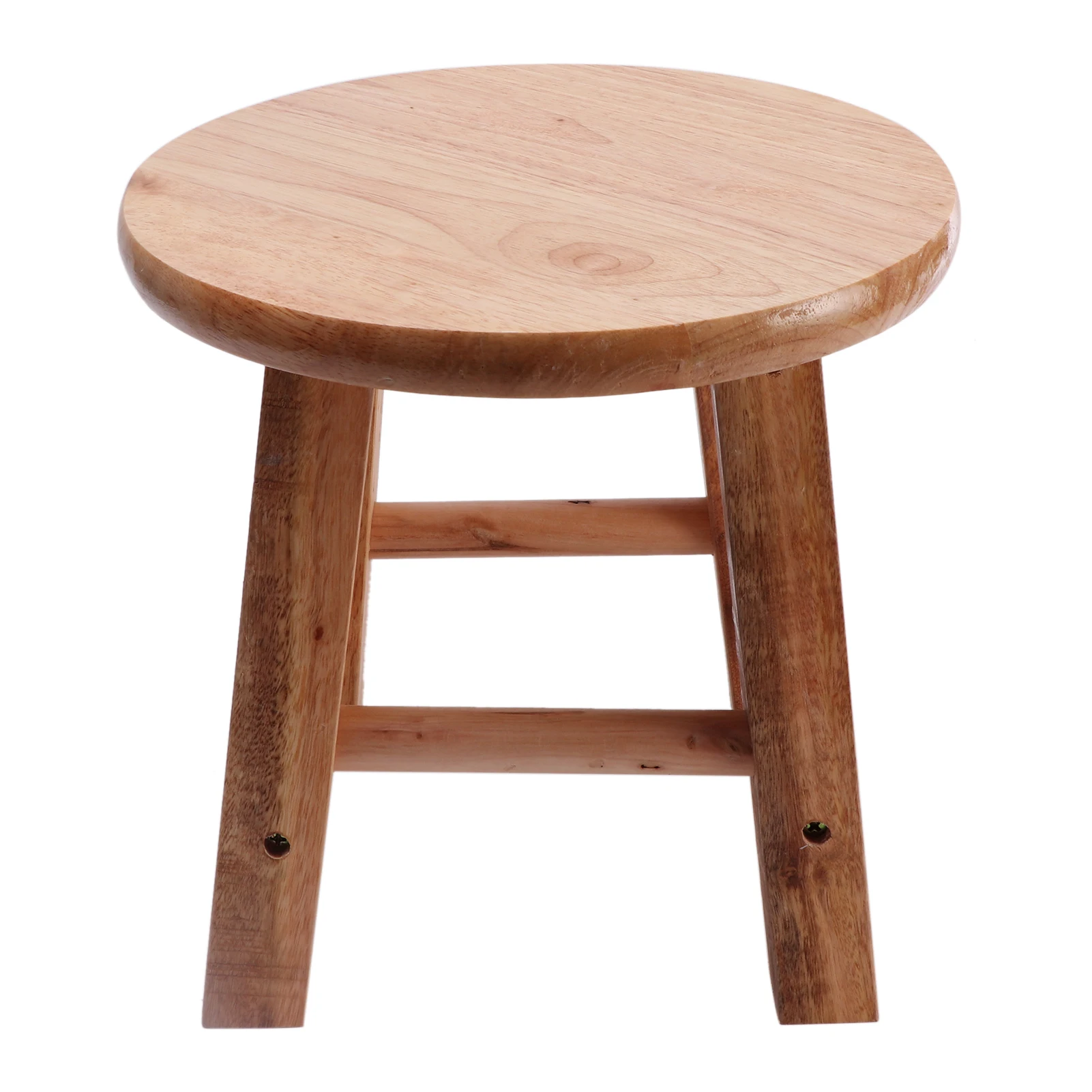 

Multi-function Small Round Garden Balcony Stable Display Holder Modern Plant Stand Living Room Potted Flower Wood Stool Simple
