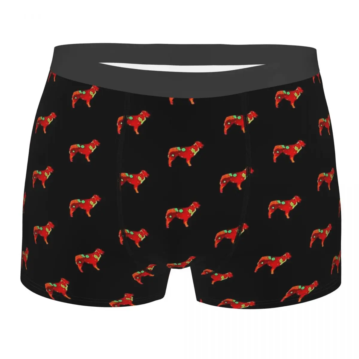 

Australian Shepherd Meme Dog Doge Red Underpants Cotton Panties Man Underwear Print Shorts Boxer Briefs