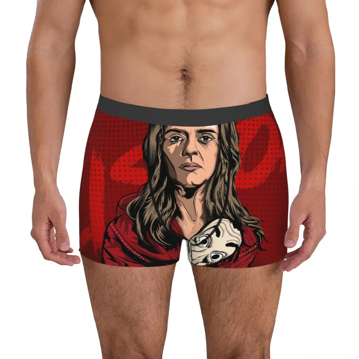 

Трусы-боксеры мужские из хлопка, с надписью «Money Heist»