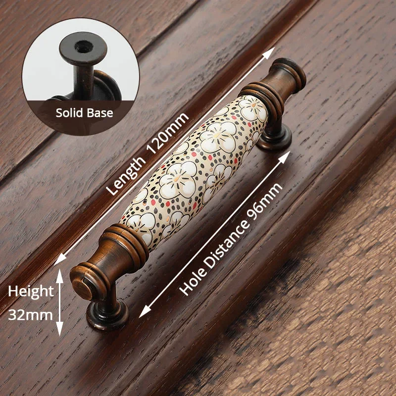 

Античные бронзовые керамические ручки для шкафов