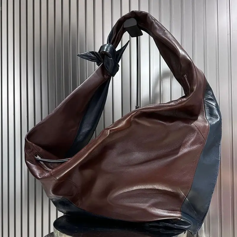 

Large Capacity Hobos Bags For Women Luxury Designer Handbags And Purses 2023 New In PU Stitching Knotted Strap Underarm Shoulder