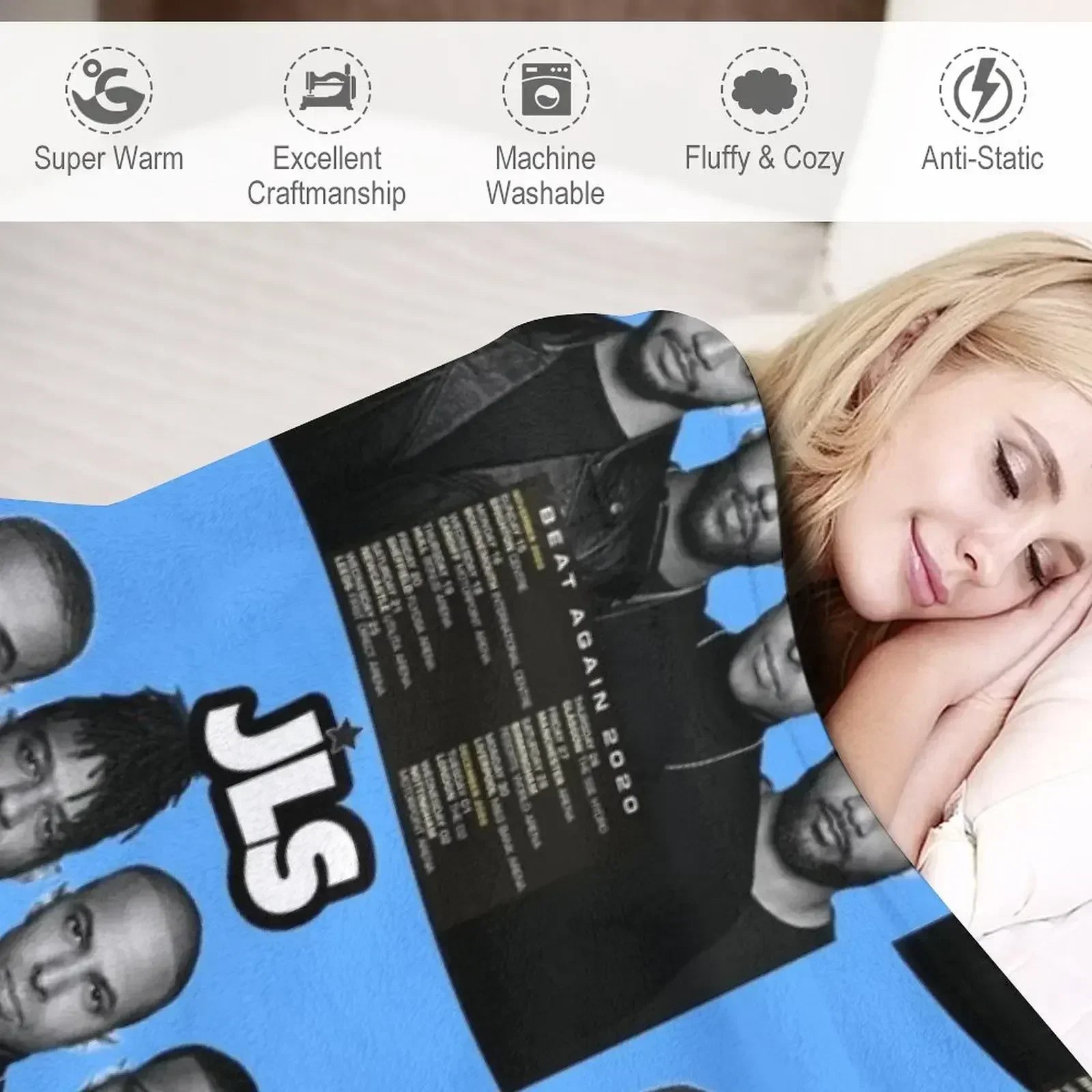 Одеяло JLS Fan Made Tour Полярное рождественское украшение Одеяла для дивана