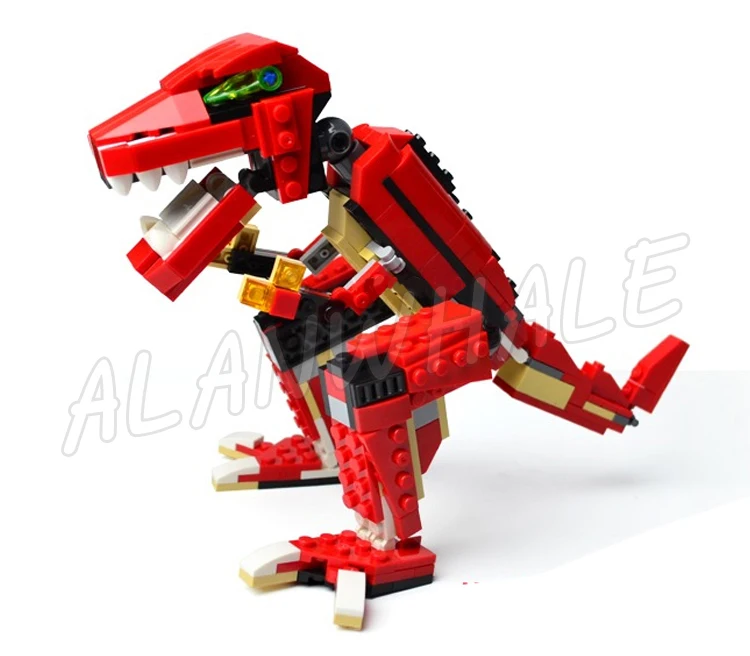 374 шт. Creator 3in1 Roaring Power красный спортивный автомобиль двухпропеллер гидросамолет