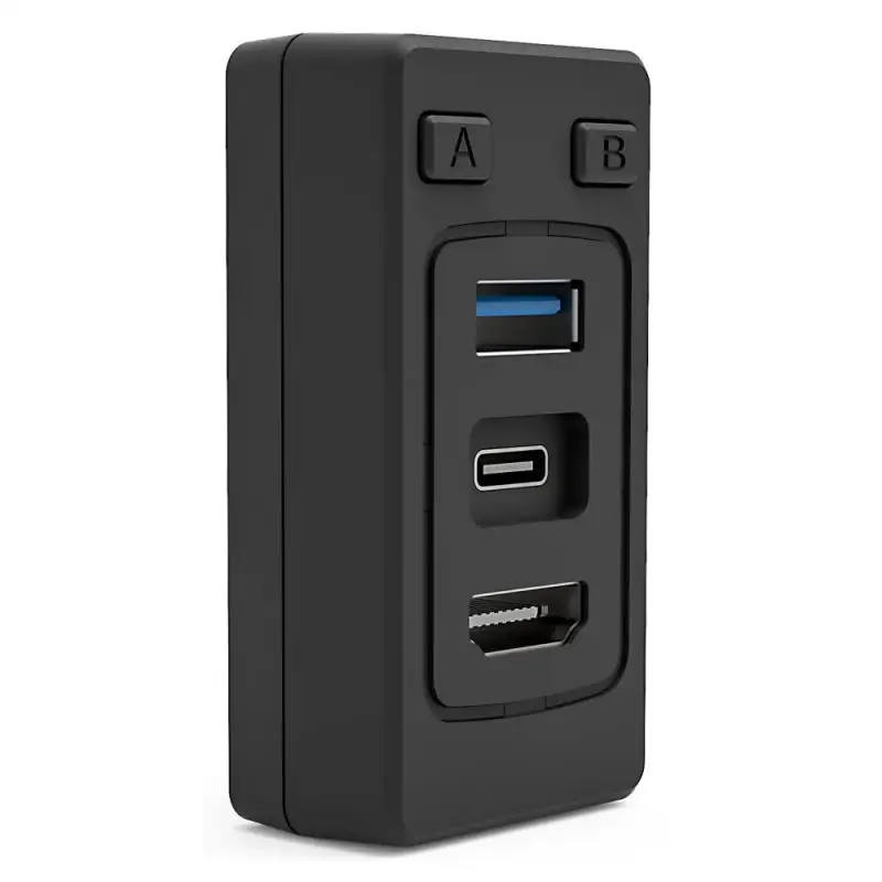 

Видеокабель-преобразователь компактный портативный компактный легкий HDMI-совместимый для путешествий видеопреобразователь черный Высокое качество Полный
