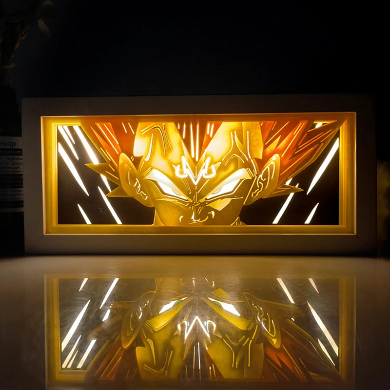 Dragon ball anime series paper-cut light atmosphere room bedroom night remote control colorful box