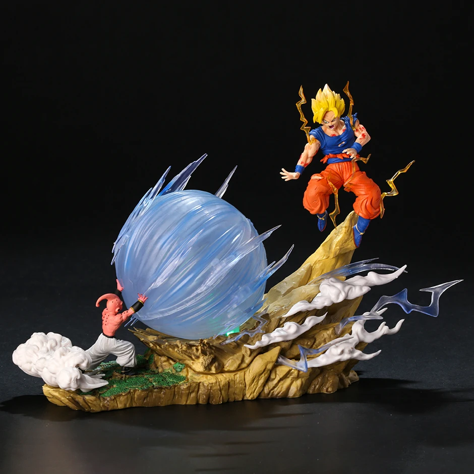 

Dragon Ball Son Goku vs Majin Buu PVC Collection Model Statue Anime Figure Toy