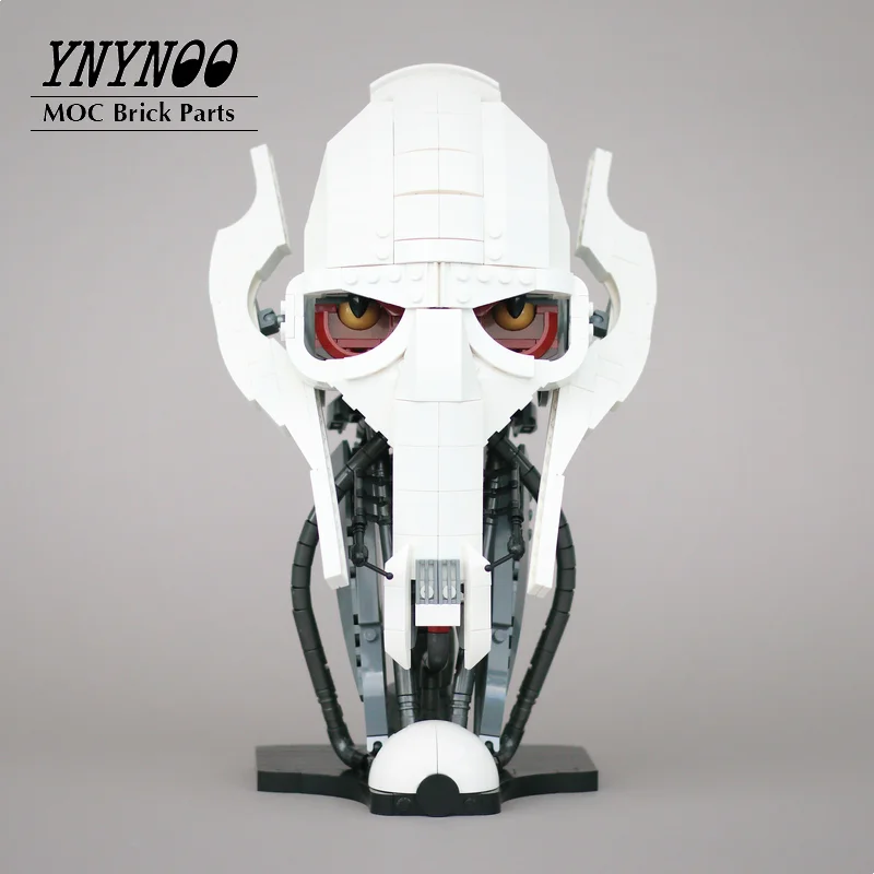 

Конструктор Star Plan MOC Белый Универсальный, «генерал гривуса», «Космические войны», шлем, модель, «сделай сам», детские игрушки, подарок для де...