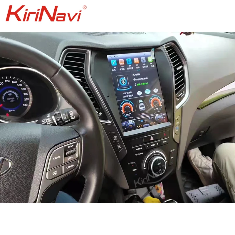 Вертикальный экран KiriNavi Android 11 для Hyundai IX45 Santa Fe 2013-2018 автомобильный Dvd