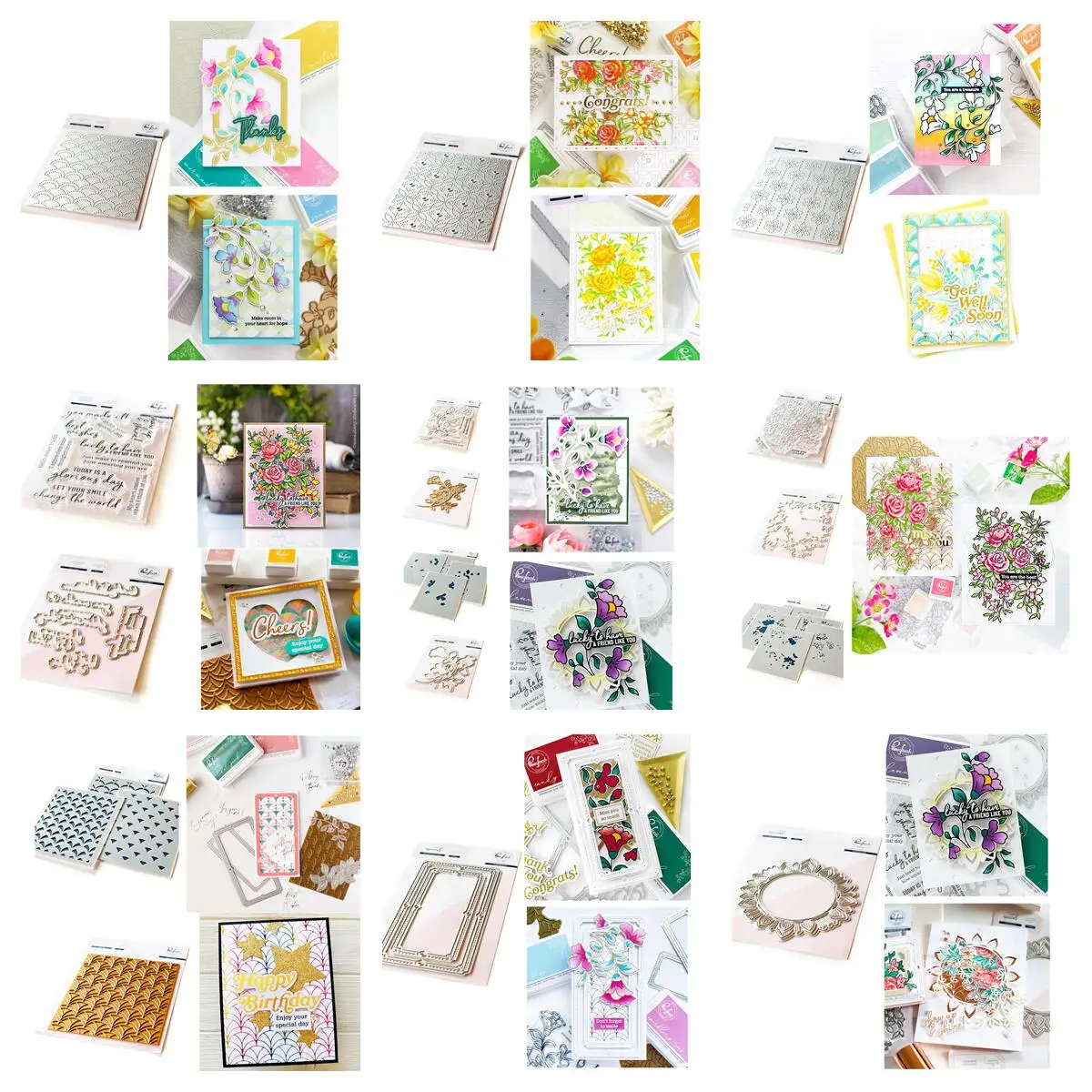 

Folk Floral Stem New Metal Cutting Dies Clear Stamps Stencil Hot Foil 2022 Scrapbook Diary Decoration Embossing Diy Greeting