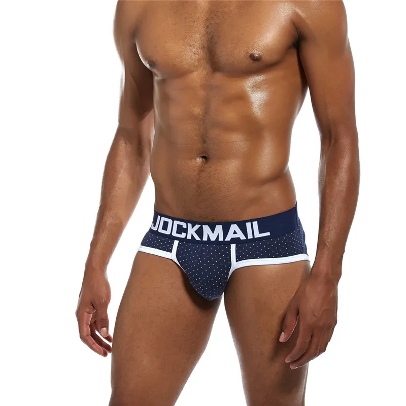 Трусы-бикини JOCKMAIL мужские в горошек Брендовое пикантное нижнее белье с