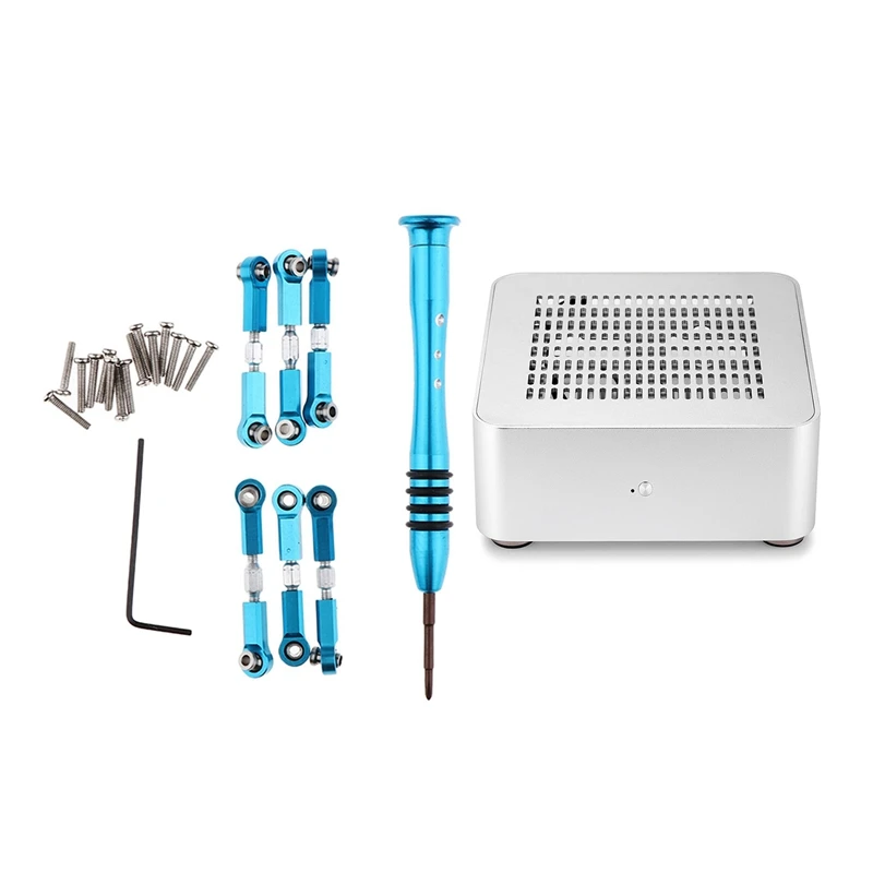 

1 шт. металлический монтажный блок рулевого цилиндра для Wltoys A949, синий и 1 комплект для Wltoys обновленные Металлические Регулируемые стержни ...