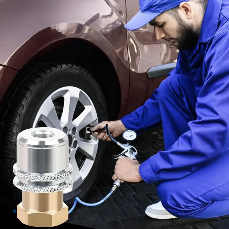 

Car Tire Air Chuck Inflator Pump Valve Connector Clip-on Adapter Car Brass 8mm Tyre Wheel Valve For Inflatable Pump Dropship