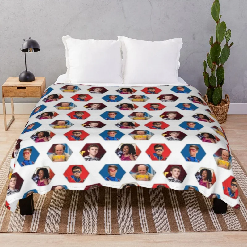 

Henry Danger Hexagon Blankets Flannel Winter Super Warm Throw Blanket for Bedding Sofa Camp Office