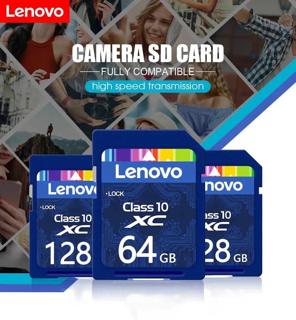 

SD-карта памяти Lenovo Extreme, 64 ГБ, 128 ГБ, 256 ГБ, 512 ГБ