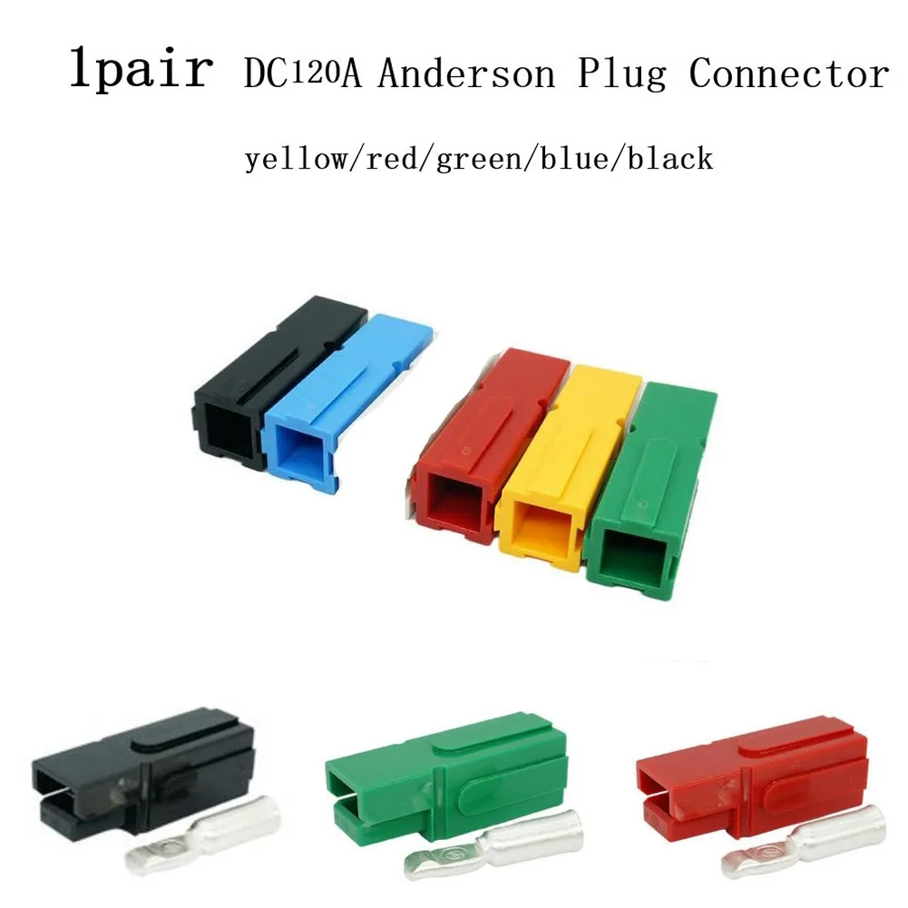 

1 Pair 120A 600V Trailer Battery Power Quick Connector Plug Header Amp Connectors High Frequency Electric Power For Marine