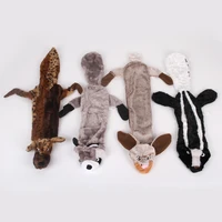 fun plush pets squeaky toys fox lion rabbit soft animal shape small medium dogs chew internective toy lovely pet accessories