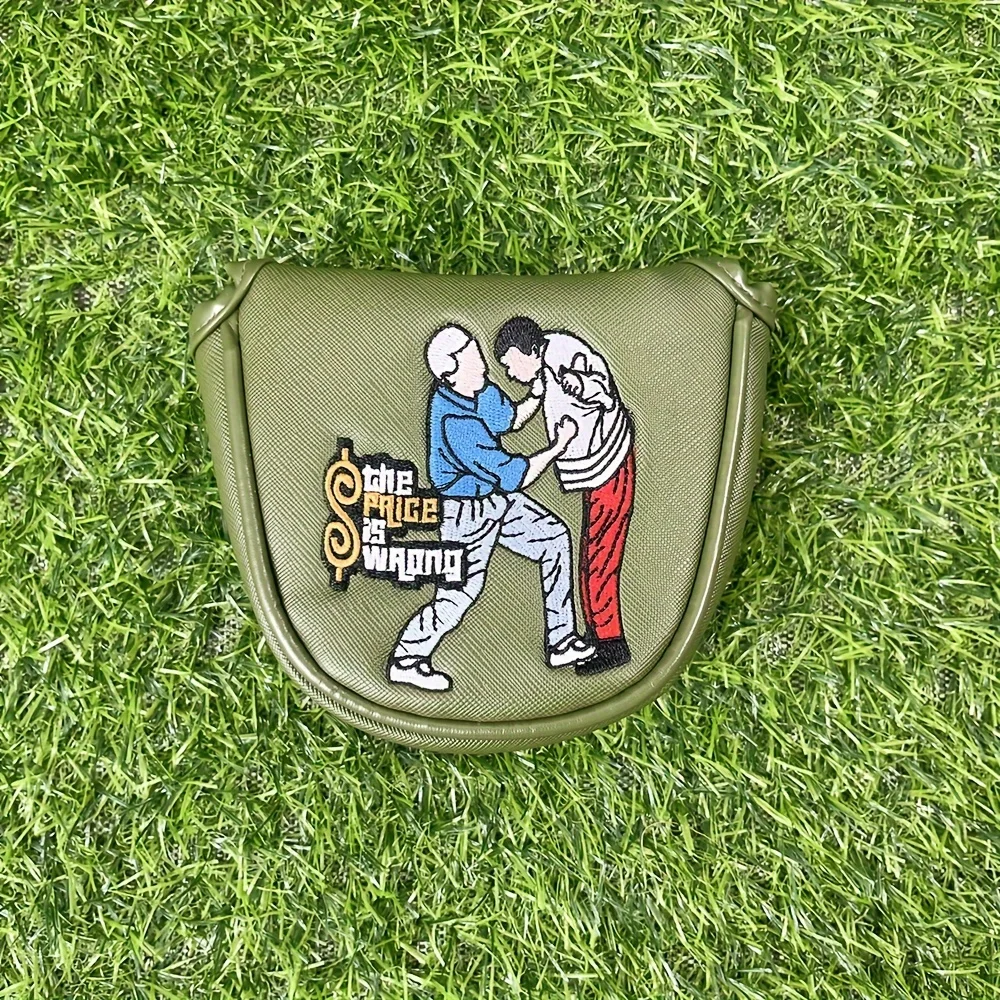 Утяжеленная голова клюшки для гольфа с вышитым чехлом и пряжкой из искусственной