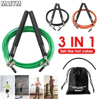 professional skipping rope speed skipping rope for boxing fitness skipping exercise training carrying bag