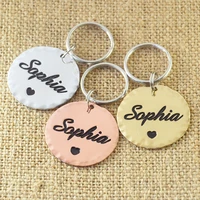 personalized pet cat dog id tag custom dog name tag collar accessories engraved identification tags nameplate pendant keyring